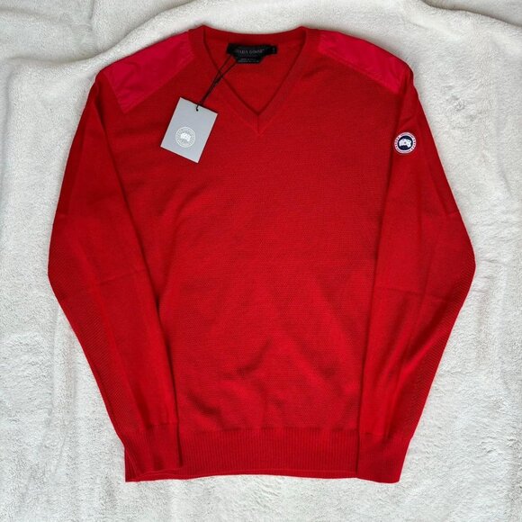Canada Goose Red McLeod Sweater - Picture 1 of 2